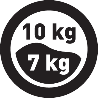 Wsad (pranie/suszenie) 10/7 kg