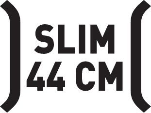 Slim 44 cm - głębokość urządzenia 44 cm