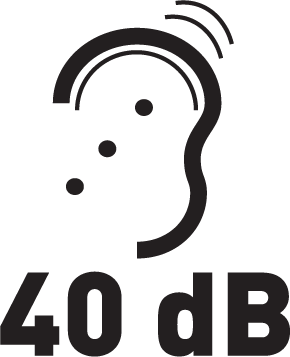 Poziom hałasu: < 40 dB