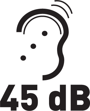 Poziom hałasu: < 45 dB