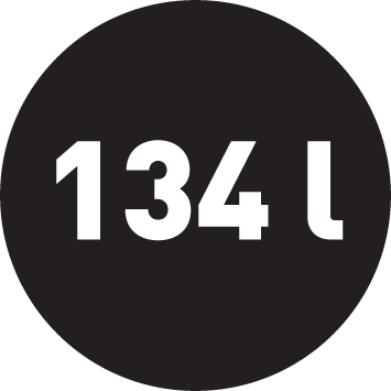 Pojemność lodówki 134 l