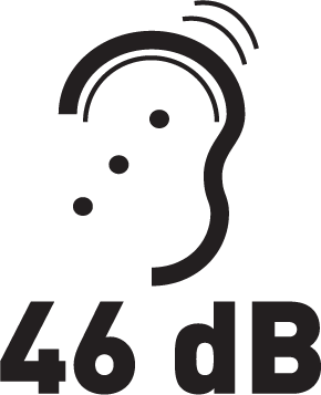 Poziom hałasu: < 46 dB