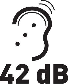 Poziom hałasu: < 42 dB