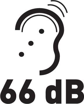 Poziom hałasu: < 66 dB