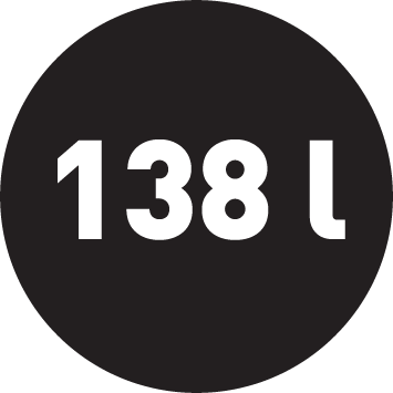 Pojemność zamrażarki 138 l