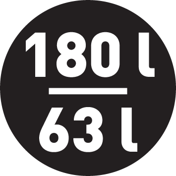 Pojemność lodówki/zamrażarki 180/63 l