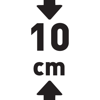 Wysokość 10 cm