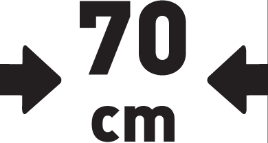 Szerokość 70 cm