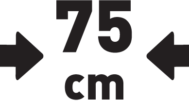 Szerokość 75 cm